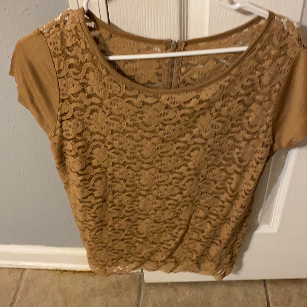 Gold New York and Company shirt size medium